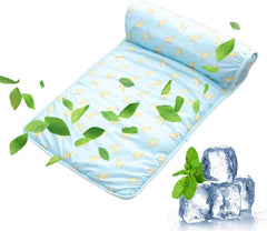 Colorful Cat Cooling Mat | Cute Dog Cooling Bed with Pillow | Great for Outdoor, Camping, Home Use in Summer