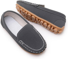 RVROVIC Kids Girls Boys Slip-on Loafers Oxford PU Leather Flats Shoes(Toddler/Little Kid)