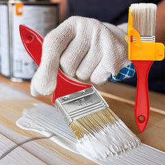 Edge Painting Brush with Soft Bristles, Precision Latex Paint Brush for Corner and Trim Work, Small Paint Brush for Walls and Edges