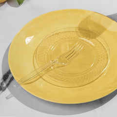 Fun Express - Clear Plastic Forks (50 Pc) - Party Supplies - Solid Tableware - Cutlery - 50 Pieces