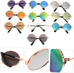 10pcs Funny Pet Sunglasses for Dogs and Cats Stylish Costume Props for Summer Uv Protection Adorable Design for Pets Great for Outdoor Activities