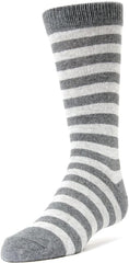 MeMoi Two Color Striped Boys Cotton Blend Dress Socks