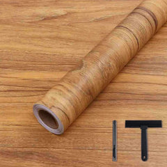 COSNIGHT Wood Grain Contact Paper Peel and Stick Wallpaper Self Adhesive Wall Paper for Countertop Drawer Shelf Liner Cabinet Easy to Clean 15.7In x 118In