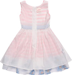 Bonny Billy Girls Easter Dress Elegant Pleated Clothes for Kids 3t-11t