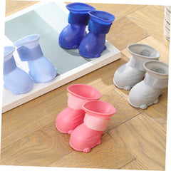 4pcs Dog Rain Shoes Slip Pet Boots for Rainy Days Comfortable Durable Puppy Footwear for Outdoor Activities