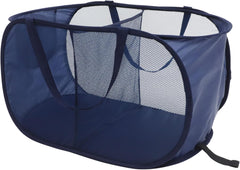 Laundry Hamper with Handles Capacity Mesh Clothes Basket for Bedroom Multi-purpose Storage Bin for Toys and Laundry Space-saving Design