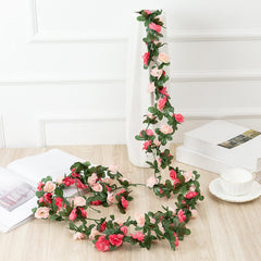 Spring Easter Artificial Flowers for Decorations Artificial Plants IndoorArtificial Peony Vine Flowers Garland Hanging Silk Plants Vine for Wedding Arch Party Garden Home Bedroom Office Wall(n200)