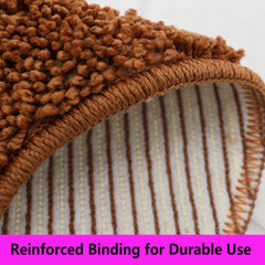 FT13 Big Feet Bathroom Rugs Mats Water Absorbent Non-Slip Foot Shaped Bath Mat forShower Room Soft Microfiber Bath Mat Machine Washable