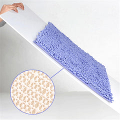 Reyox Soft Durable Thick Chenille Bath Mat, Water Absorbent Fast Dry Bathroom Rugs, Non Slip Bath Rugs for Kitchen Bathroom Bedroom Indoor and Outdoor Orange 1.0 x 1.6 Feet