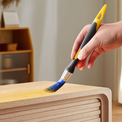 Precision Round Paint Brush for Detail Work, Soft Bristle Edge Painting Tool for Corners, Edges, and Trim