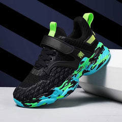 Kids Outdoor Sneakers Boys Non Slip Running Shoes Girls Walking Shoes Athletic Sports Tennis Shoes(Toddler/Big