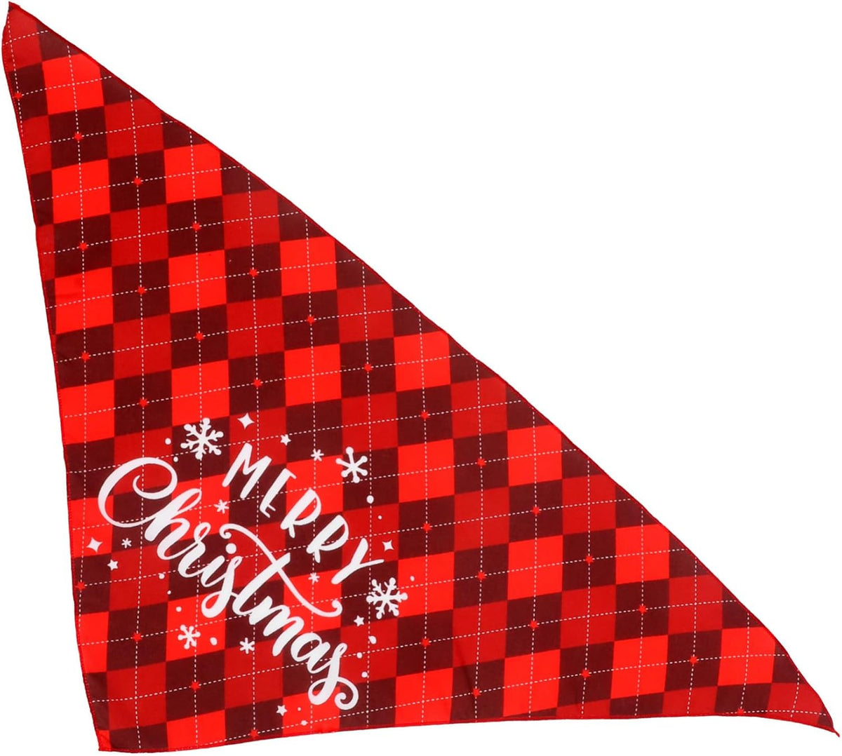 Pet Dog Christmas Bandana Soft Scarf for Holiday Parties and Photos for Festive Pet Costumes and