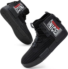 SANNAX Men's High Top Fashion Sneakers Lace Up Walking Shoes Breathable Running Shoes Casual Athletic Hip Hop Shoes for Men