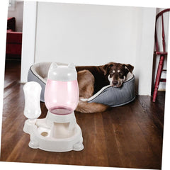 MERRYHAPY Cat Feeding Watering Supplies Automatic Pet Feeder Pet Food Water Dispenser Kitten Food Container