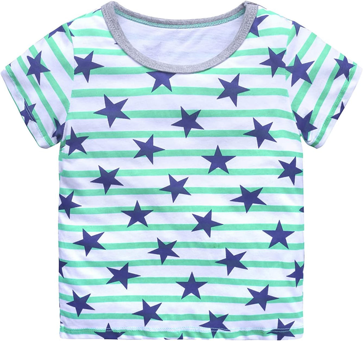 Toddler Kids Girls Boys Car Cartoon 3D Prints Loose Tops Soft Short Sleeve T Shirt Casual Summer Top Clothes