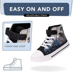 Kids Toddler Sneakers Girls Boys High Top Canvas Shoes Unisex-Child Casual Shoes