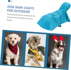 Dog Raincoat Reflective Hooded Poncho for Dogs Lightweight and Portable for Outdoor Activities Like Hiking and