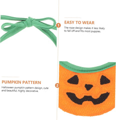 BESPORTBLE Pet Bandana for Dogs and Cats Halloween Pumpkin Pattern Washable Scarf for Birthdays Thanksgiving and Daily Wear for Pets Under