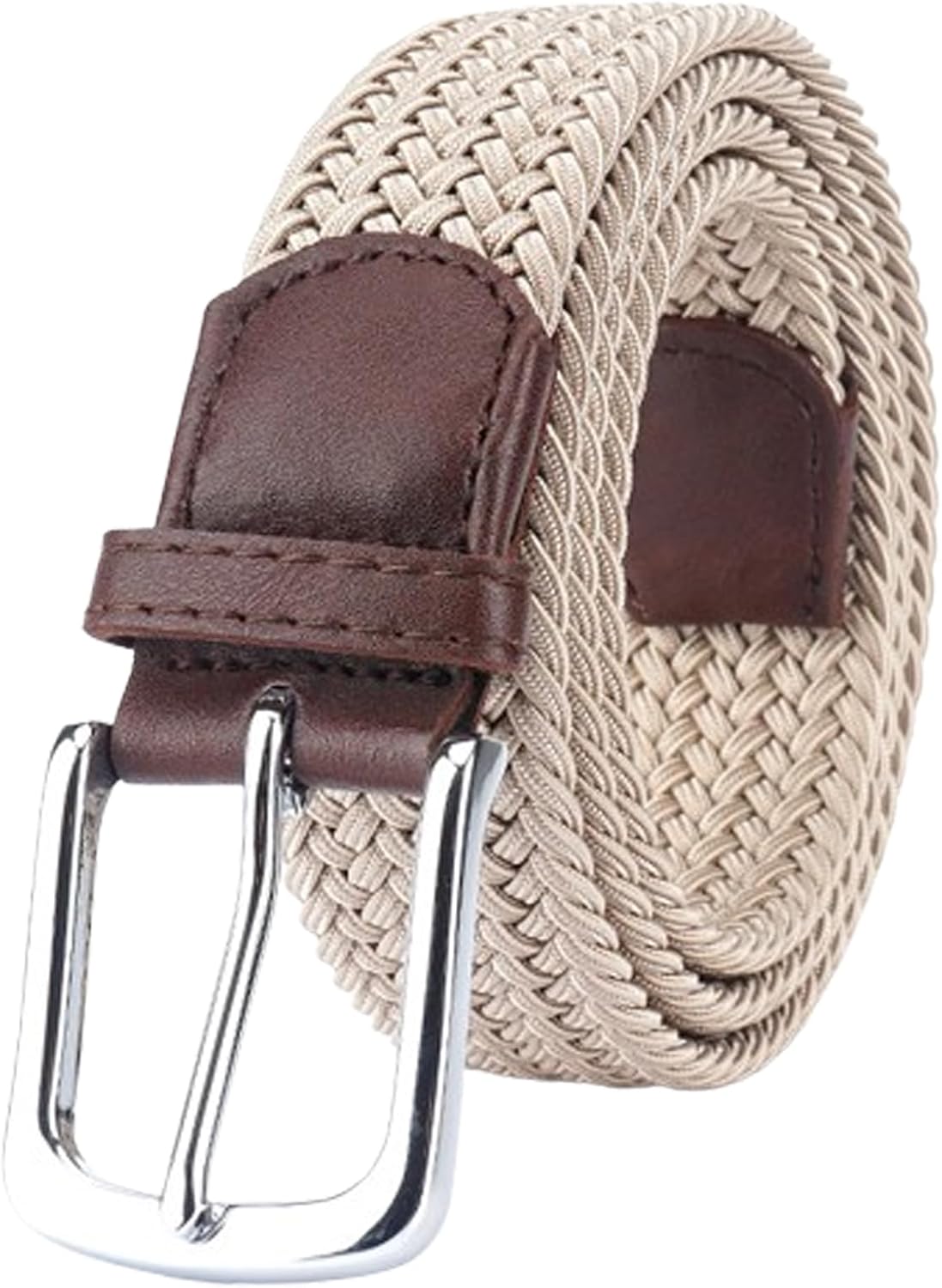 Braided Web Belt Elastic Woven Belt Stretch Belt Men Fabric Golf Belt Cloth Work Belt Casual Jeans Belt Hunting Pants Belt