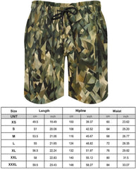 Men's Swim Trunks Messy Brush Strokes Beach Shorts Quick Dry Summer Bathing Suit Swimwear Beachwear with Pockets