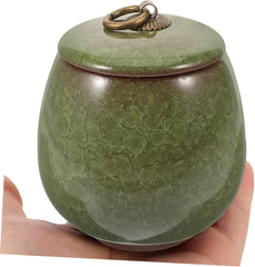 Ceramic Pet Urn for Dogs and Cats Keepsake Jar for Ashes Memorial Storage Lightweight and Portable Pet Cremation Urn Elegant Design