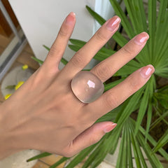 Candy Color Acrylic Plain Ring for Women Trendy Fashion Jewelry