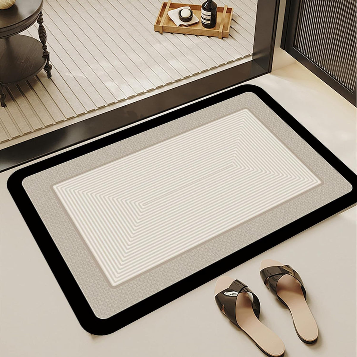 Generic Bathroom Rug Mat - 16 X 24 Non-Slip Rubber Bath Rugs - Quick Absorbent Shower Mat - Washable Bathtub Carpet - Shower Floor Rugs, White a