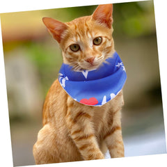 2pcs Independence Day Dog Bandana Scarf for Cats Dogs Lightweight Pet Scarf USA Stars for Holiday Celebrations