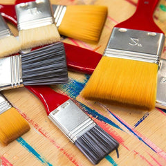 Edge Painting Brush with Soft Bristles, Precision Latex Paint Brush for Corner and Trim Work, Small Paint Brush for Walls and Edges