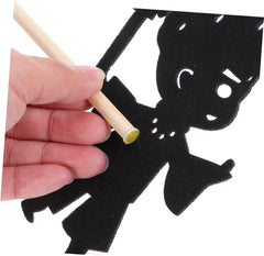 VICASKY 1set Boy Girl Shadow Puppet Theater with Creative Play Props for Interactive Storytelling Games Family Fun with Engaging Shadow and Imaginative Role Play Activities