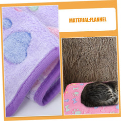 Toyvian 3pcs Soft Pet Blanket Warm Fleece Dog and Cat Blankets Cute Patterns for Small Pets for Puppy and Kitten Beds