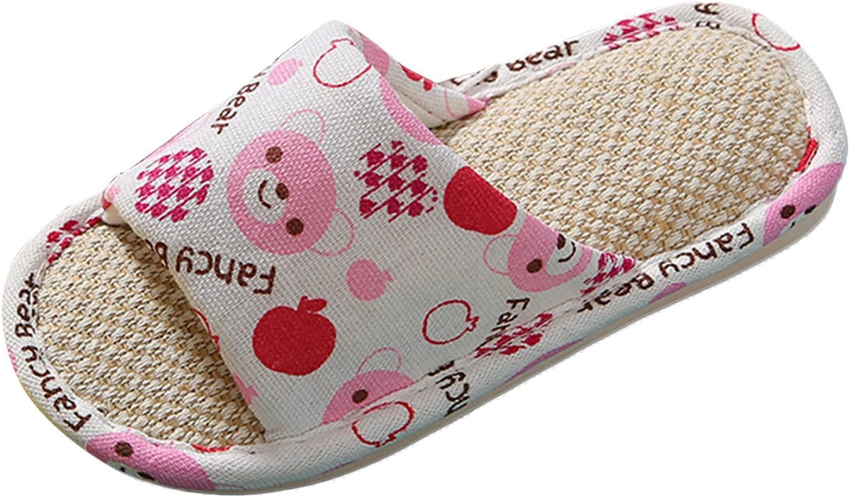 Toddler Little Kid Slides Sandals Girl Boy Slippers Soft Sole Flat Shoes House Bathroom Shower Comfy (Blue, 26-27)