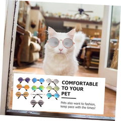 Totority Funny Dog Goggles 10pcs Pet Sunglasses Kitten Cat Props Adorable and Fashionable