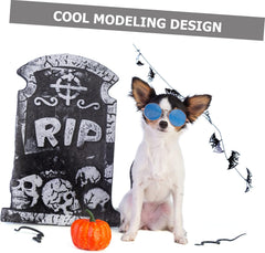 SUPVOX Medium Dog Costumes Small Dog Costumes Cat Sunglasses Pet Eyewear 10 Pieces Set Photo Props Trendy Round Lenses Comfortable for Pups Kittens