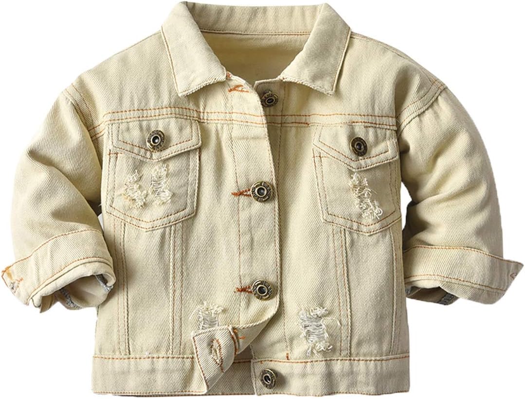 Joe Wenko Classic Kids Toddler Baby Boys & Girls Casual Outwear Denim Jacket