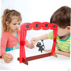 VICASKY 1set Boy Girl Shadow Puppet Theater with Creative Play Props for Interactive Storytelling Games Family Fun with Engaging Shadow and Imaginative Role Play Activities