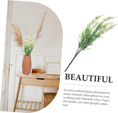 Faux Lavender Artificial Plant Decor for Home Office Wedding Sturdy Plastic Fake Purple Flowers Pot