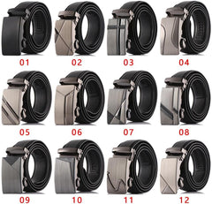 PU Belts Luxury Ratchet Waistband Strap Men Military Automatic Buckle(5)