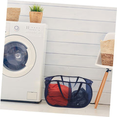 Laundry Hamper with Handles Capacity Mesh Clothes Basket for Bedroom Multi-purpose Storage Bin for Toys and Laundry Space-saving Design