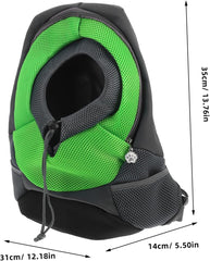 Ergonomic Small Dog Cat Backpack Carrier Front Carrier Bag for Hiking Pet Travel Bag Safety Belt and Mesh Pouch