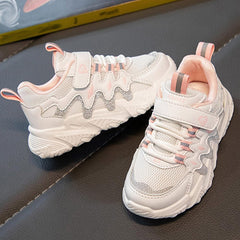 Boys Girls Lightweight Sneakers Kids Mesh Breathable Tennis Sports Shoes Non Slip Lace-up for Running/Walking