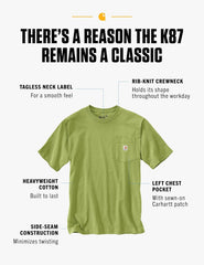 Carhartt Men's Loose Fit Heavyweight Short-Sleeve Pocket T-Shirt (Also Available in Big & Tall)