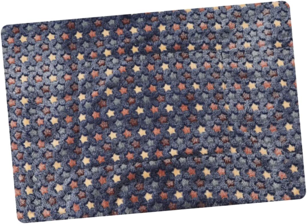 SUPVOX -Sided Flannel Pet Blanket for Dogs Thicken Cushion Star Pattern for Crate Bed Use