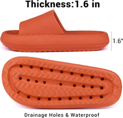VONMAY Cloud Slides for Women Men Pillow Slippers Shower Sandals House Slides Quick Drying Non Slip Thick Foam Sole