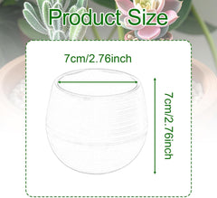 MYCENSE 12 Pieces Small Flower Pots Plant Pots Planters Containers for Windowsill, Balcony, Indoor Outdoor Plants, Patio Decoration, Red