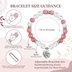 Birthday Bracelets Beaded Bracelet Pink Bracelet Gifts Jewelry