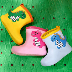Toddler Boots Toddler Kids Children Rain Boots Boys Girls Baby Cartoon Dinosaur Rain Shoes Non Pineapple Rain Boots