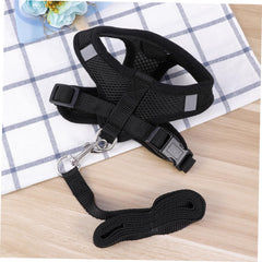 BESPORTBLE Adjustable Pet Harness Vest Dog Leash Collar Mesh Vest for Puppies and Dogs Weather