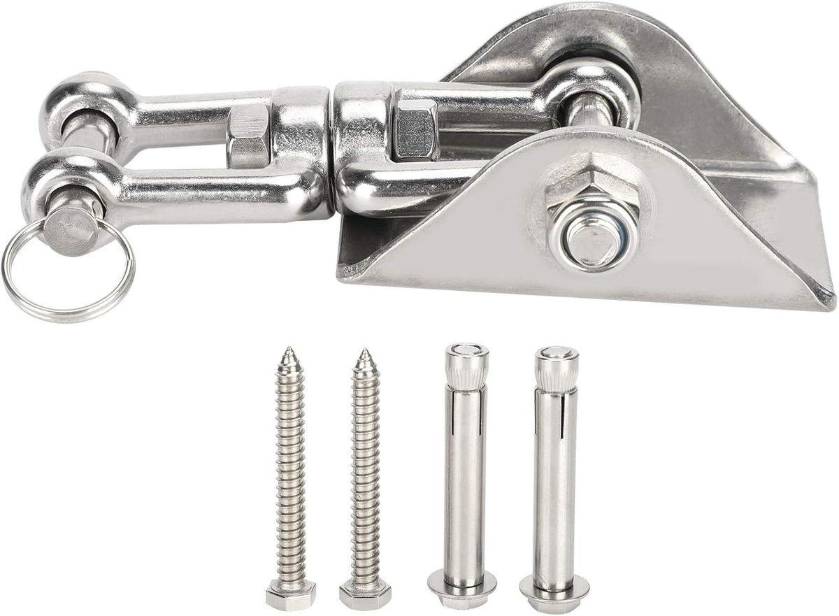 Rotatable Swing Hanger Hook, 304 Stainless Steel Fixed Plate Buckle for Yoga Hammock Chair Sandbag