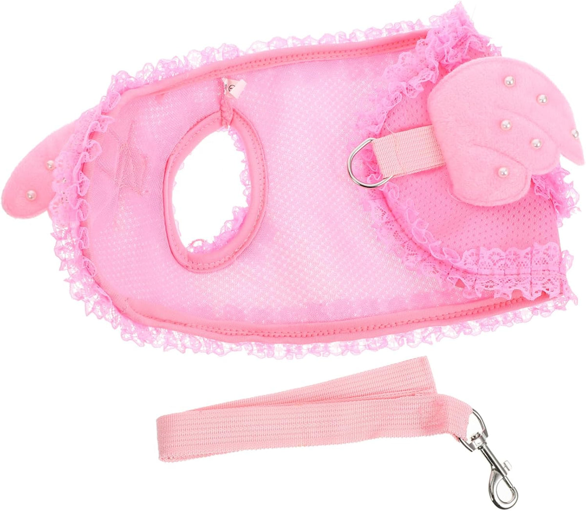 Milisten Adorable Pet Harnesses Soft and Breathable Cat Vest Harness for Dogs and Cats Lightweight Chest Strap with Traction Buckle Pink s
